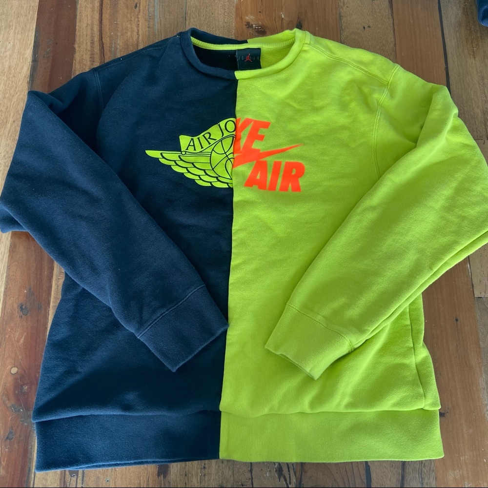 Men’s L Nike Air Jordan crewneck sweater black - Picture 8 of 8